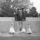 Women lay wreaths at a UDC memorial to the Confederate dead at Shiloh.